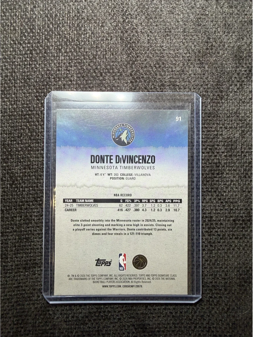 Topps this donte